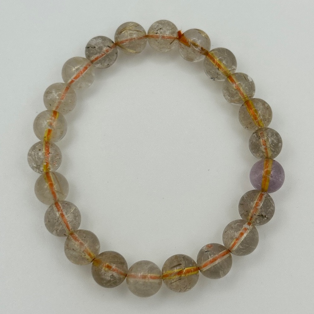 Golden Rutile Quartz bracelet - Picture 2 of 2